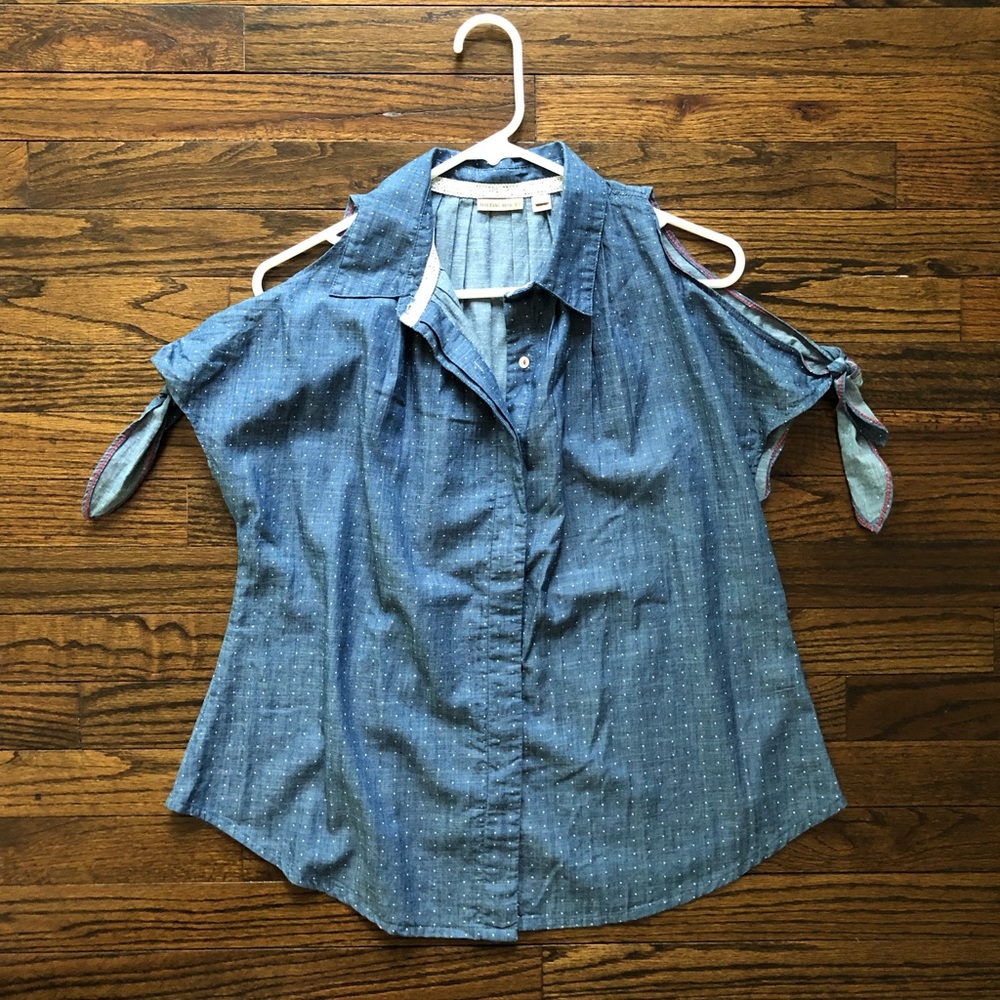 Anthropologie Holding Horses Denim Top!